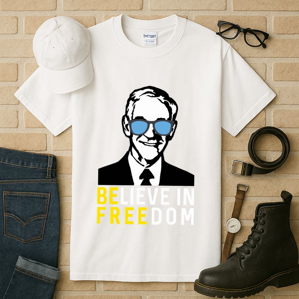 Libertarian Mama Believe In Freedom Libertarian Ron Paul Tall T-Shirt