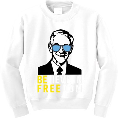 Libertarian Mama Believe In Freedom Libertarian Ron Paul Kids Sweatshirt