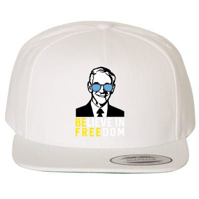 Libertarian Mama Believe In Freedom Libertarian Ron Paul Wool Snapback Cap