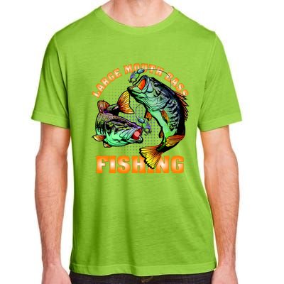 Large Mouth Bass In Action Fishing Adult ChromaSoft Performance T-Shirt