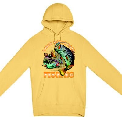 Large Mouth Bass In Action Fishing Premium Pullover Hoodie