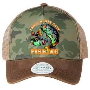 Large Mouth Bass In Action Fishing Legacy Tie Dye Trucker Hat