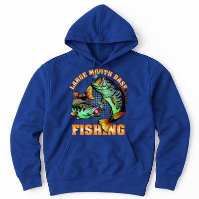 Large Mouth Bass In Action Fishing Hoodie