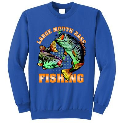 Large Mouth Bass In Action Fishing Sweatshirt