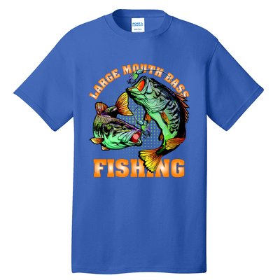 Large Mouth Bass In Action Fishing Tall T-Shirt