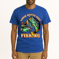 Large Mouth Bass In Action Fishing Tall T-Shirt