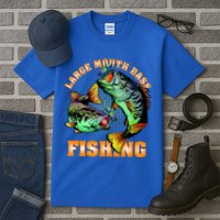 Large Mouth Bass In Action Fishing Tall T-Shirt