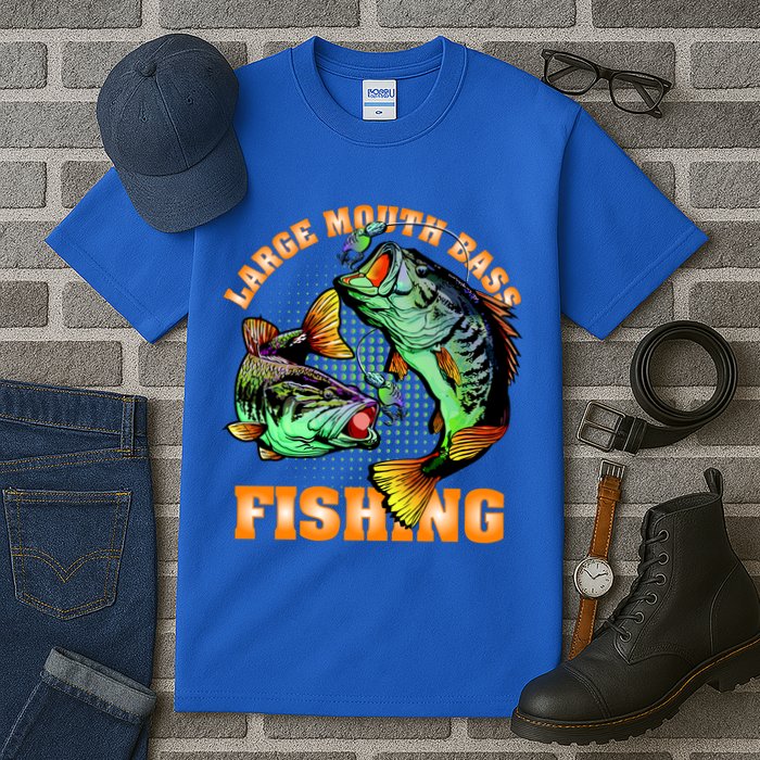 Large Mouth Bass In Action Fishing Tall T-Shirt