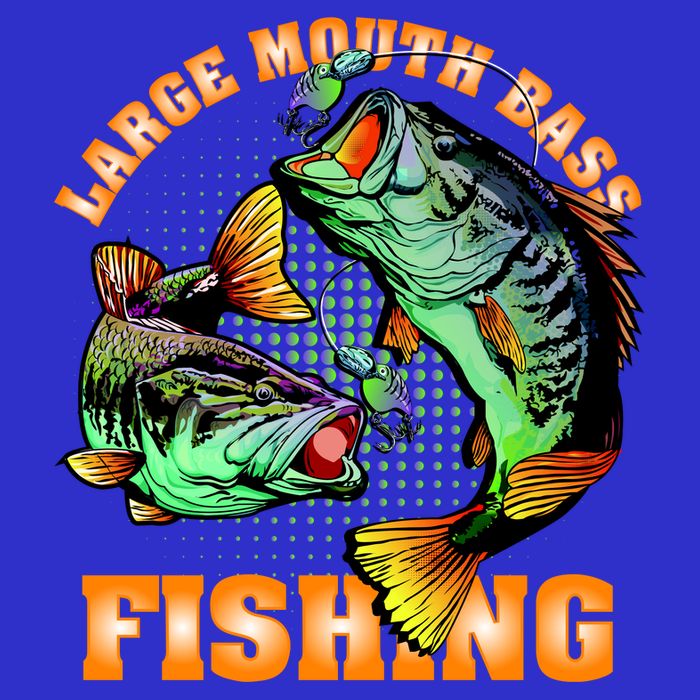 Large Mouth Bass In Action Fishing Tall T-Shirt