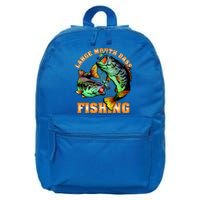 Large Mouth Bass In Action Fishing 16 in Basic Backpack