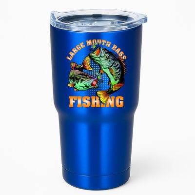 Large Mouth Bass In Action Fishing Tumbler