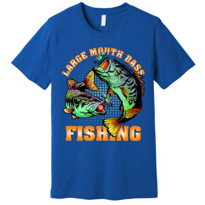 Large Mouth Bass In Action Fishing Premium T-Shirt