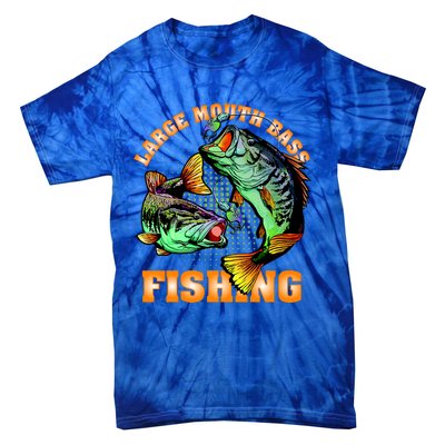 Large Mouth Bass In Action Fishing Tie-Dye T-Shirt