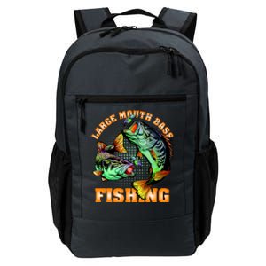 Large Mouth Bass In Action Fishing Daily Commute Backpack