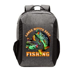 Large Mouth Bass In Action Fishing Vector Backpack