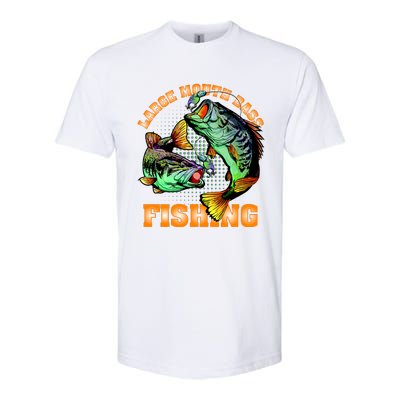 Large Mouth Bass In Action Fishing Softstyle® CVC T-Shirt