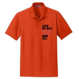 Livin My Best Airedale Terrier Mom Life Adc134d Gift Dry Zone Grid Polo