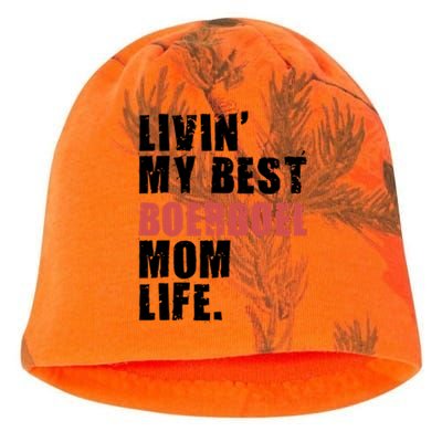 Livin My Best Boerboel Mom Life Adc014d Funny Gift Kati - Camo Knit Beanie