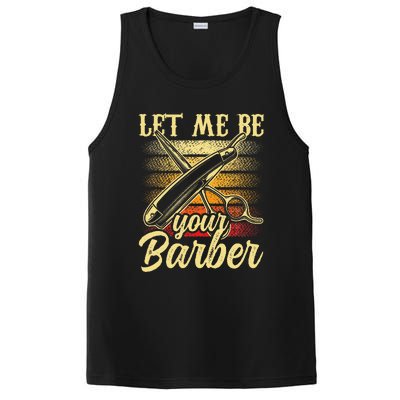 Let Me Be Your Barber Job Hobby Barbershop Barbers PosiCharge Competitor Tank