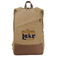 Lake Mode Beer Can Funny Beer Drinking Cotton Canvas Backpack