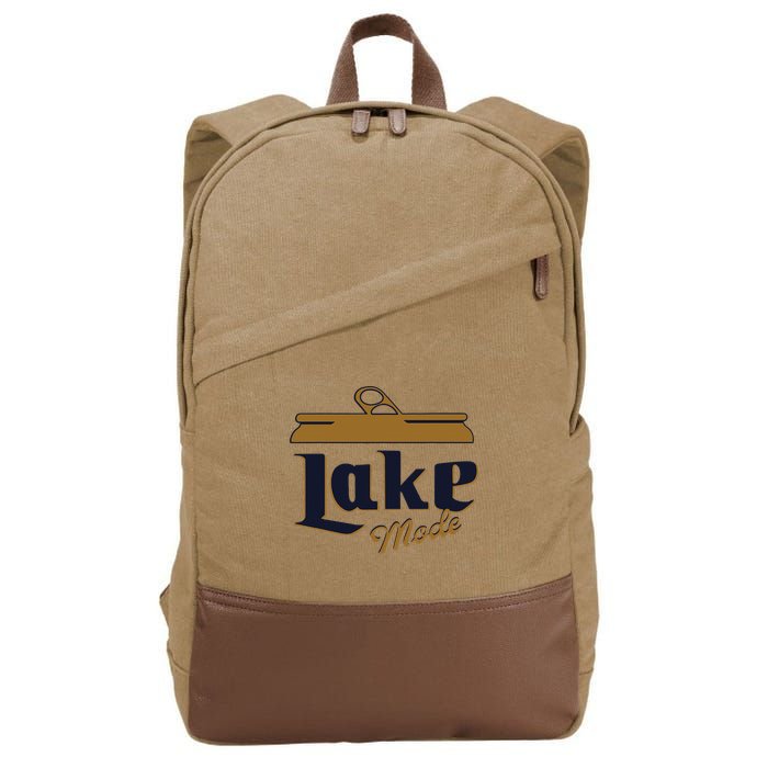Lake Mode Beer Can Funny Beer Drinking Cotton Canvas Backpack
