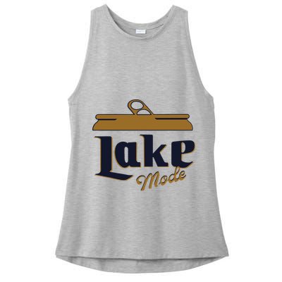 Lake Mode Beer Can Funny Beer Drinking Ladies PosiCharge Tri-Blend Wicking Tank