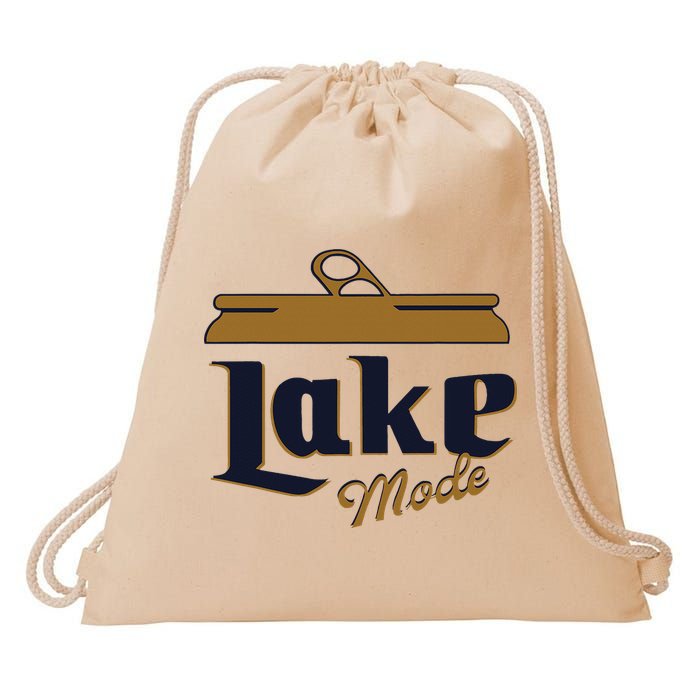 Lake Mode Beer Can Funny Beer Drinking Drawstring Bag