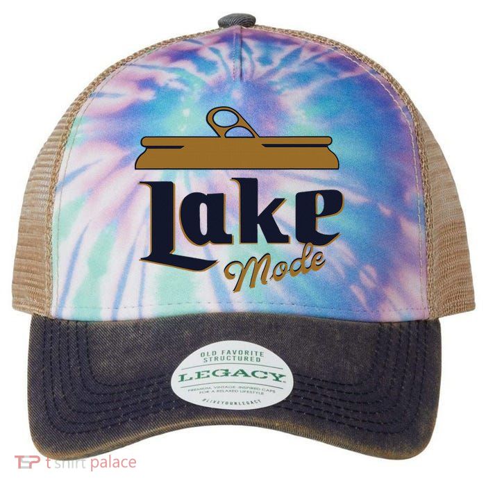 Lake Mode Beer Can Funny Beer Drinking Legacy Tie Dye Trucker Hat