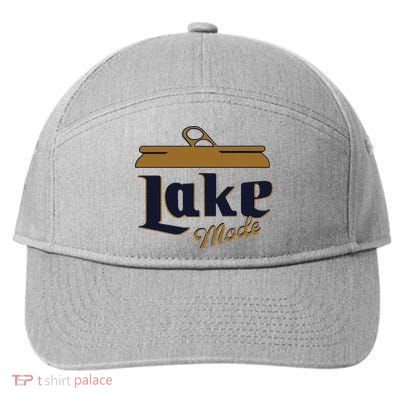 Lake Mode Beer Can Funny Beer Drinking 7-Panel Snapback Hat
