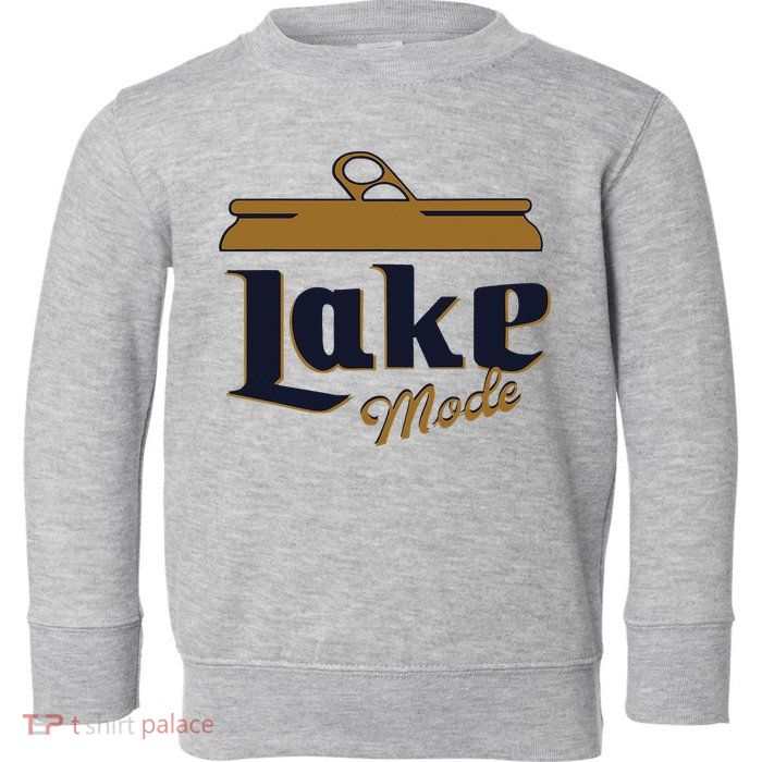 Lake Mode Beer Can Funny Beer Drinking Toddler Sweatshirt