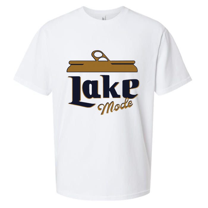 Lake Mode Beer Can Funny Beer Drinking Sueded Cloud Jersey T-Shirt