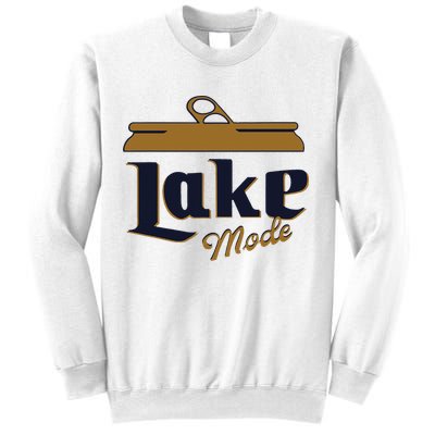 Lake Mode Beer Can Funny Beer Drinking Sweatshirt