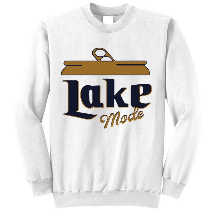 Lake Mode Beer Can Funny Beer Drinking Sweatshirt