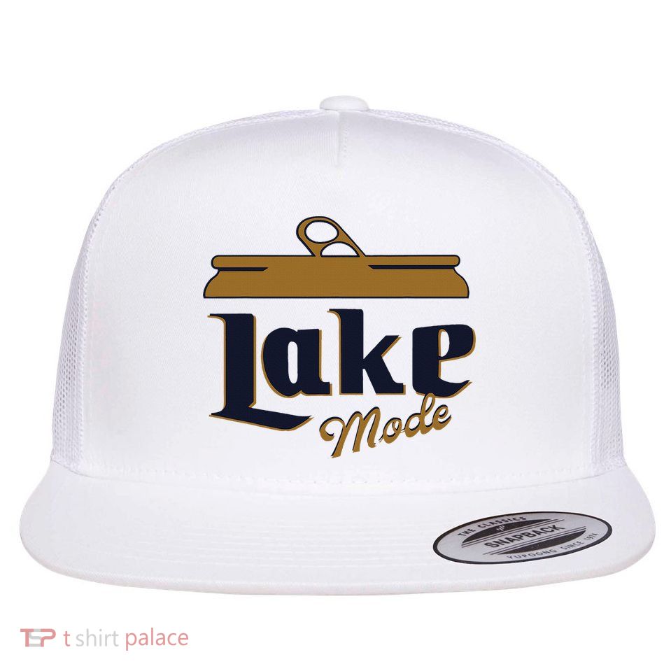 Lake Mode Beer Can Funny Beer Drinking Flatbill Hat