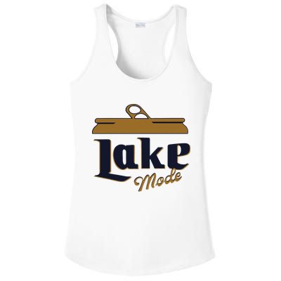 Lake Mode Beer Can Funny Beer Drinking Ladies PosiCharge Competitor Racerback Tank