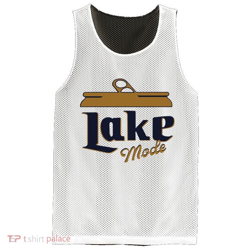 Lake Mode Beer Can Funny Beer Drinking Mesh Reversible Basketball Jersey Tank