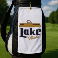 Lake Mode Beer Can Funny Beer Drinking Golf Towel
