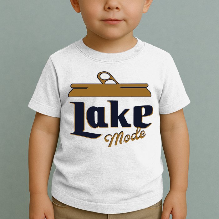 Lake Mode Beer Can Funny Beer Drinking Toddler T-Shirt