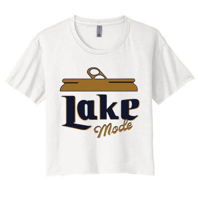Lake Mode Beer Can Funny Beer Drinking Crop Top