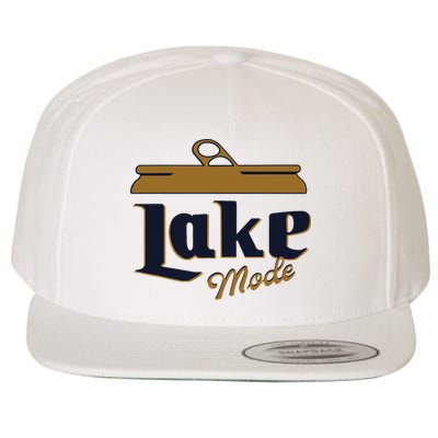 Lake Mode Beer Can Funny Beer Drinking Wool Snapback Cap