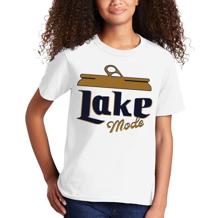 Lake Mode Beer Can Funny Beer Drinking Kids T-Shirt