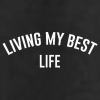Living My Best Life Positive Ladies 7 Panel Mesh Trucker Snapback Hat