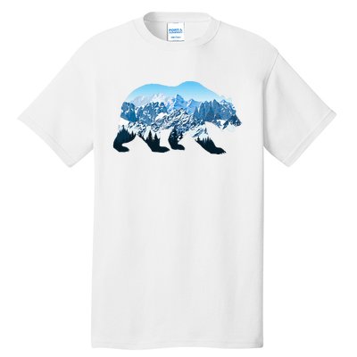 Landscape Mountain Bear Nature Wildlife Outdoor Animal Tall T-Shirt