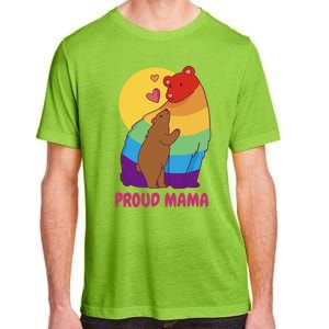 Lesbian Mama Bear Gift Lgbtq Proud Lgbtq Mom Gift Adult ChromaSoft Performance T-Shirt