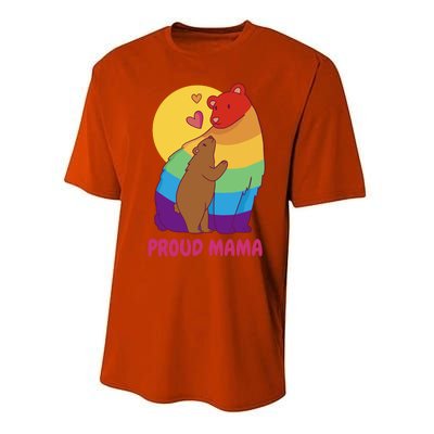 Lesbian Mama Bear Gift Lgbtq Proud Lgbtq Mom Gift Performance Sprint T-Shirt