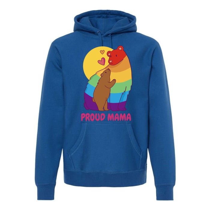 Lesbian Mama Bear Gift Lgbtq Proud Lgbtq Mom Gift Premium Hoodie