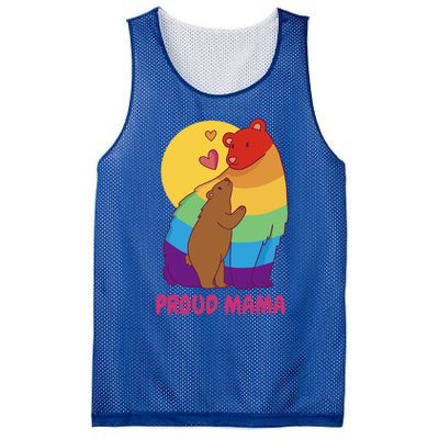 Lesbian Mama Bear Gift Lgbtq Proud Lgbtq Mom Gift Mesh Reversible Basketball Jersey Tank