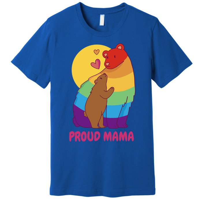 Lesbian Mama Bear Gift Lgbtq Proud Lgbtq Mom Gift Premium T-Shirt