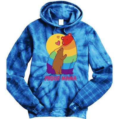 Lesbian Mama Bear Gift Lgbtq Proud Lgbtq Mom Gift Tie Dye Hoodie