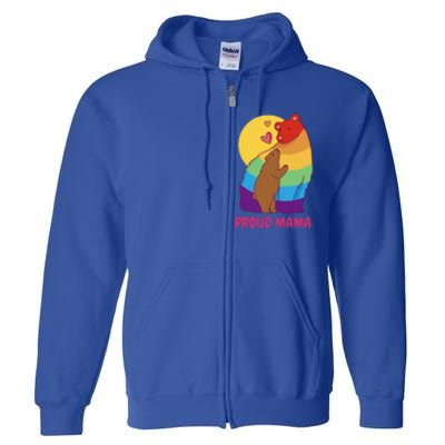 Lesbian Mama Bear Gift Lgbtq Proud Lgbtq Mom Gift Full Zip Hoodie